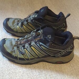 Salomon X-Ultra 3 Gore-TEX Men's Trail Hiking Shoes Size 13 Green Sulphur
